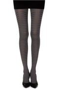 Zohara "Matching Point" Grey Print Tights