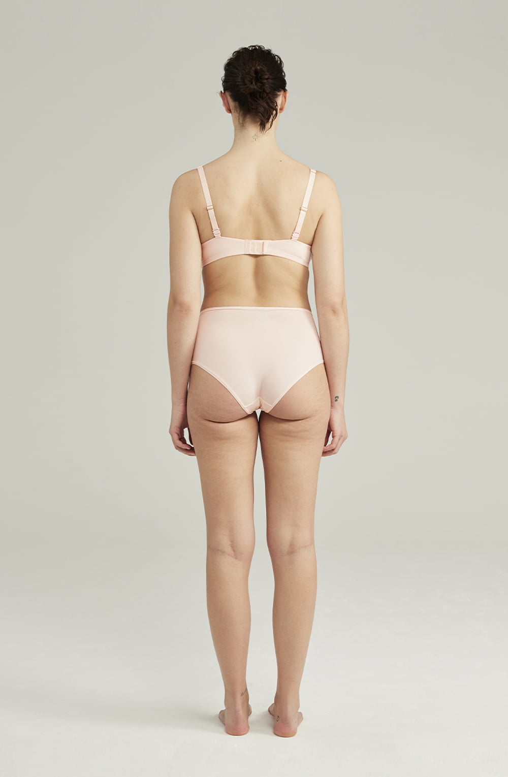 The Second Skin Stretch High Waist Brief Blush Pink