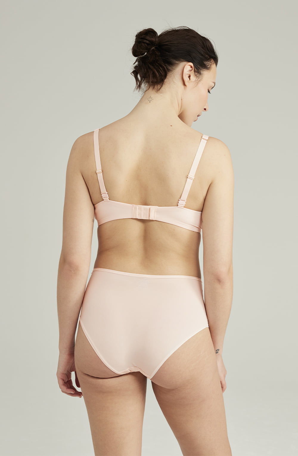 The Second Skin Stretch High Waist Brief Blush Pink