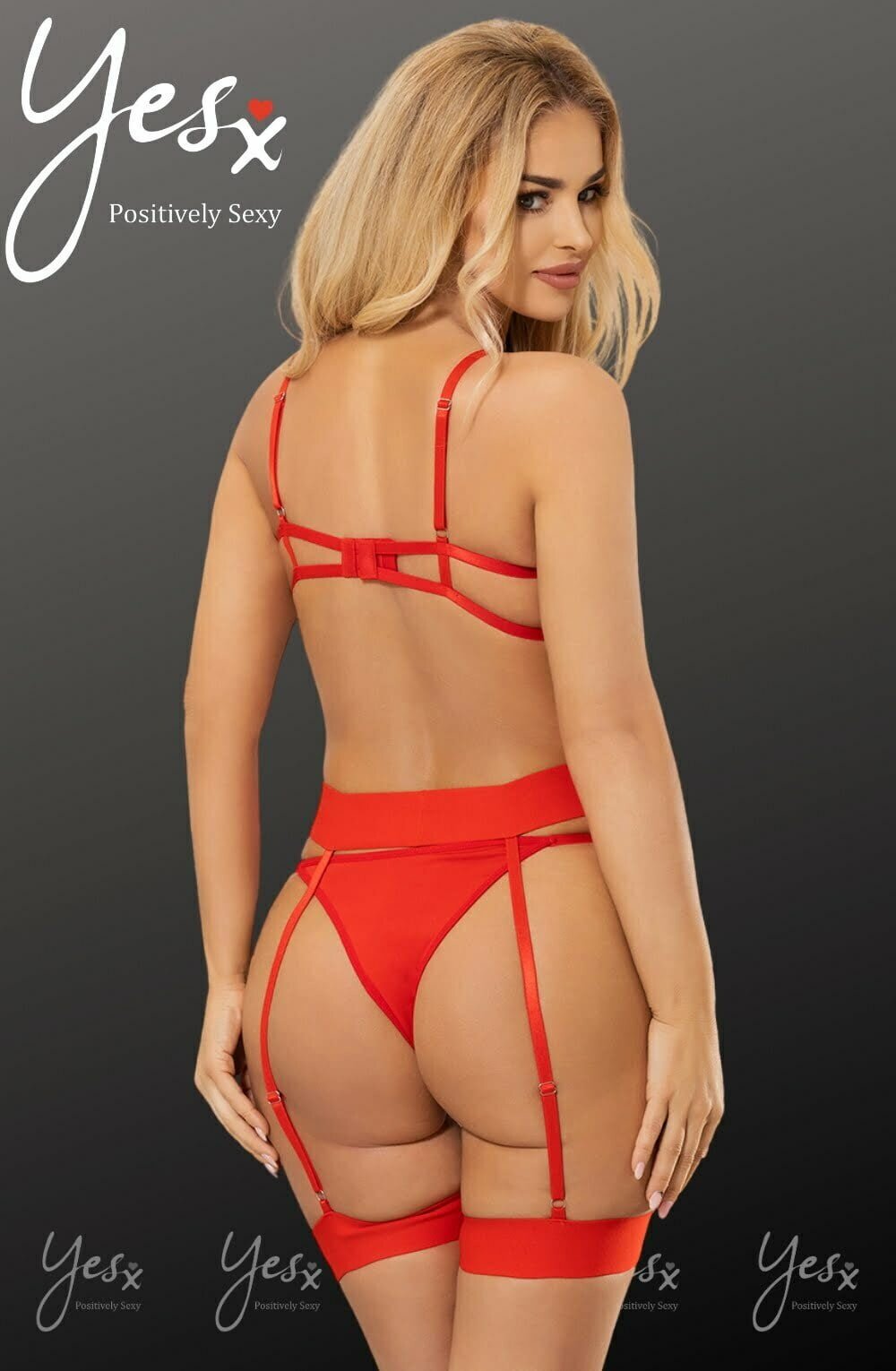 YesX YX845 Bra Set Red