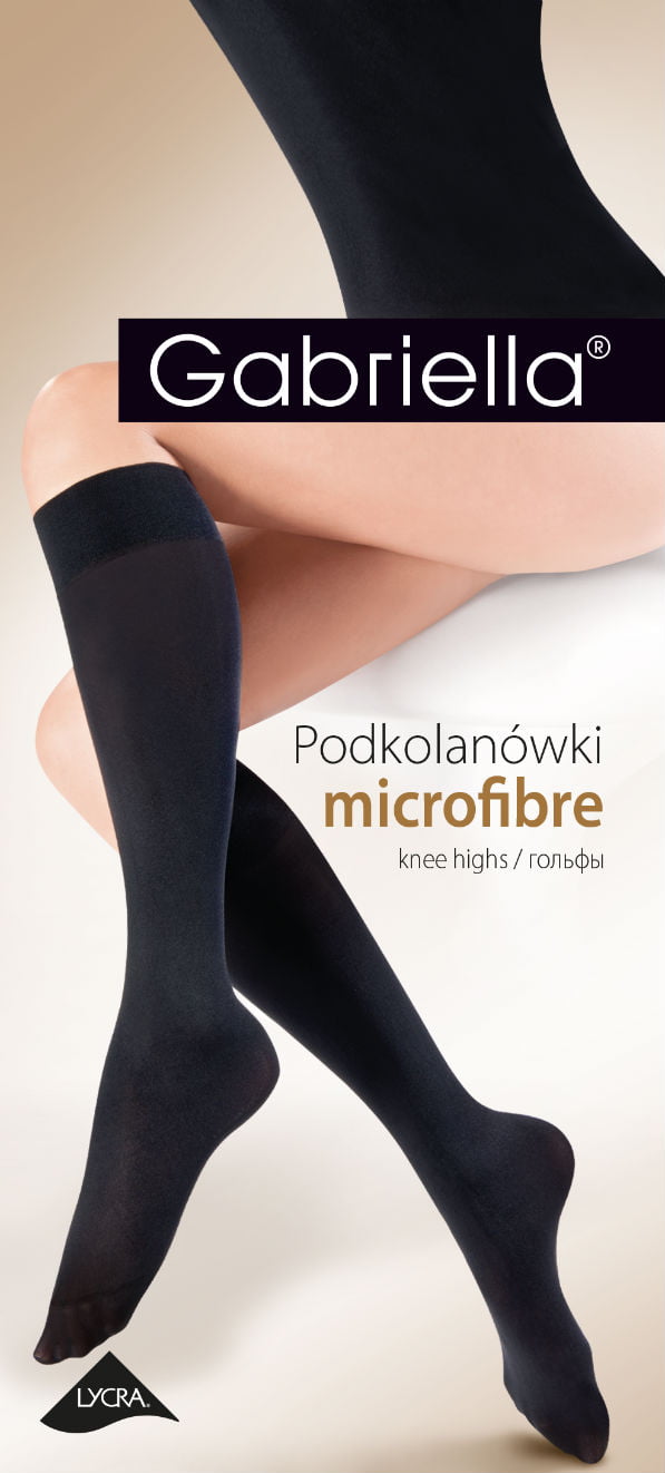 Gabriella Microfibre 501 Knee Highs Grafit