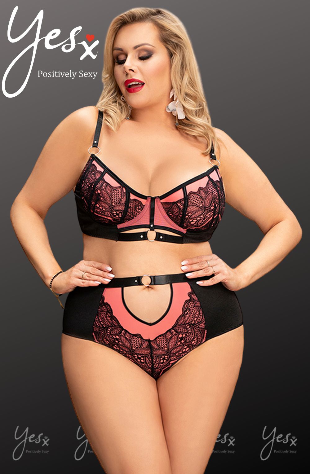 YesX YX831Q Bra Set Pink